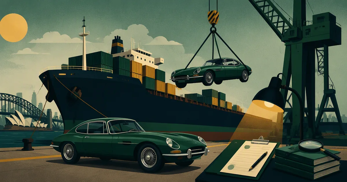 Illustration for the guide: Importing Cars & Motor Vehicles