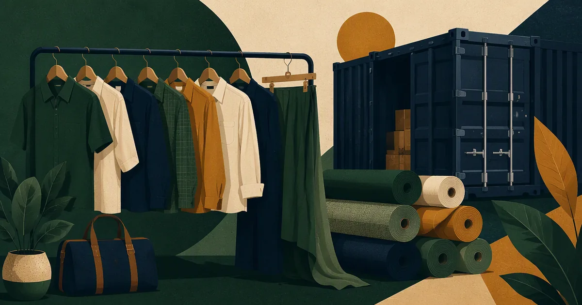 Illustration for the guide: Importing Clothing, Textiles & Footwear